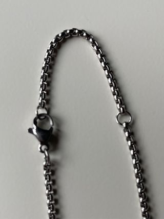 Colgante Cruz Plata y Negro