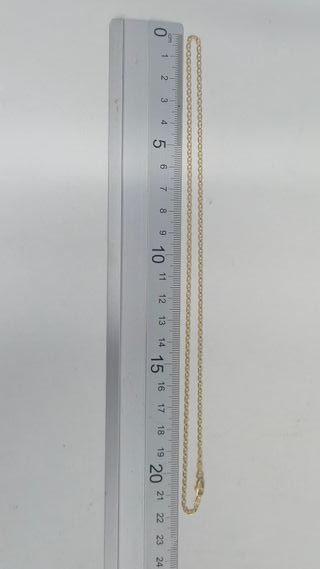 Cadena Bilbao con barra 18k 44cm