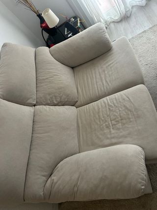 Sofá de 2 plazas color tortora