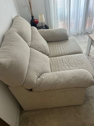 Sofá de 2 plazas color tortora