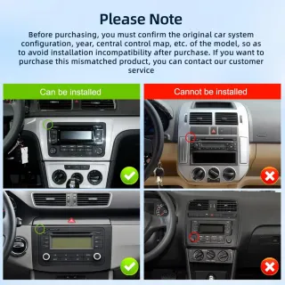 Estéreo Coche 4+64GB VW Jetta/Passat/Golf