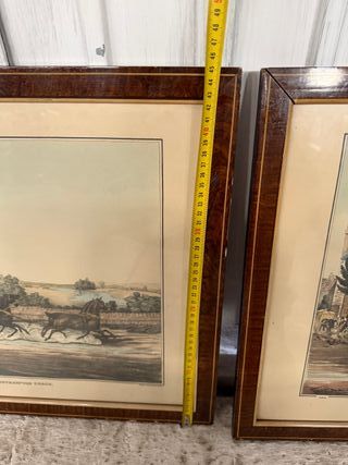 Pareja de cuadros antiguos