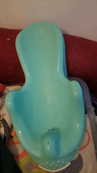 Bañera para bebé color turquesa