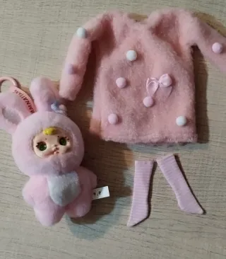 Conjunto Blythe Rosa Peluche