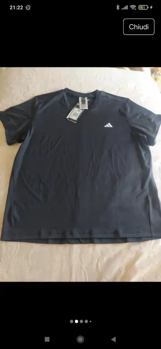 T-shirt Adidas donna Aeroready antracite