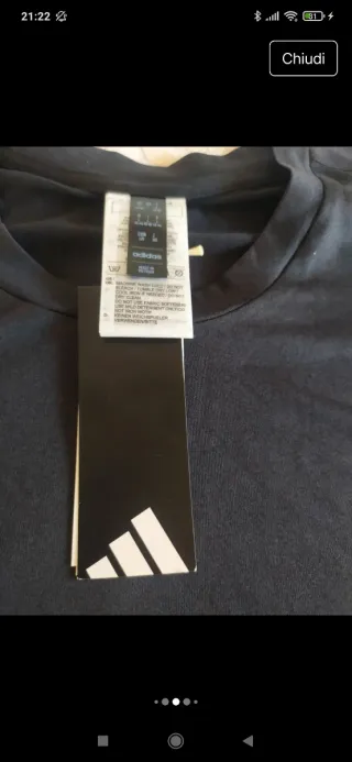 T-shirt Adidas donna Aeroready antracite