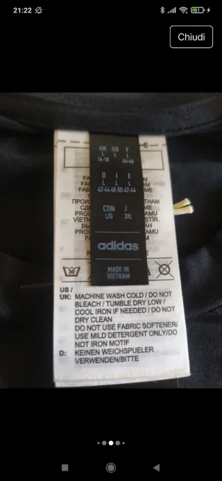 T-shirt Adidas donna Aeroready antracite