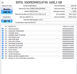 Disco Duro Intel SSD DC P3605 PCIe 1.6TB