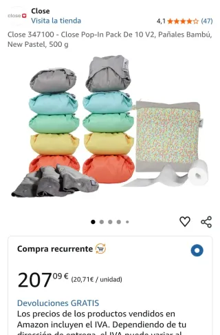 Pañales Pop-in Reutilizables