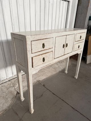 Consola estilo oriental madera envejecida NUEVA