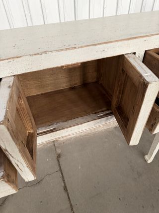 Consola estilo oriental madera envejecida NUEVA