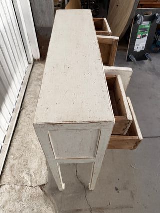 Consola estilo oriental madera envejecida NUEVA