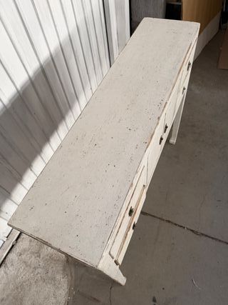 Consola estilo oriental madera envejecida NUEVA