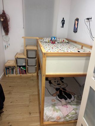 Litera Ikea con Mueble Escalera