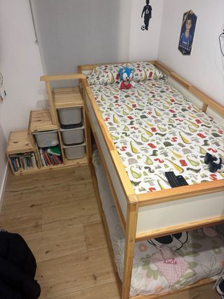 Litera Ikea con Mueble Escalera