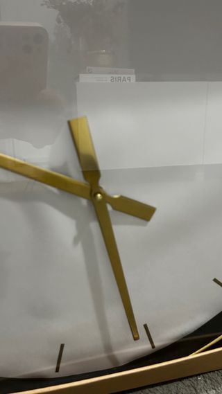 Reloj de pared Studio Home dorado