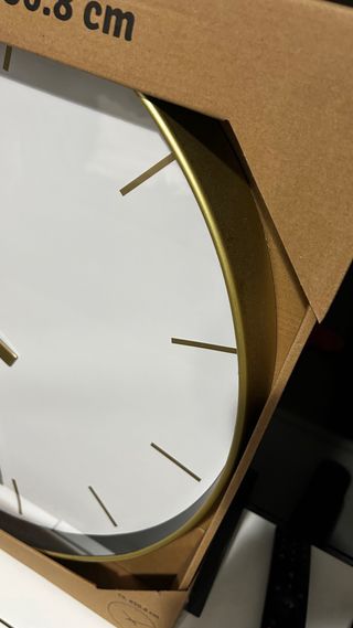 Reloj de pared Studio Home dorado