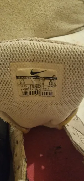 Zapatillas Nike Beige y Rosa Talla 40