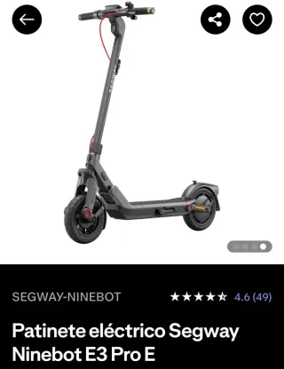 Patín eléctrico con 3 meses de uso