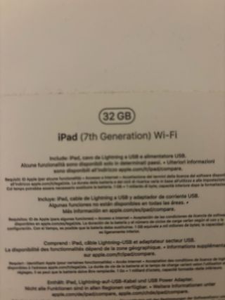 iPad 7ª Gen 32GB Plata