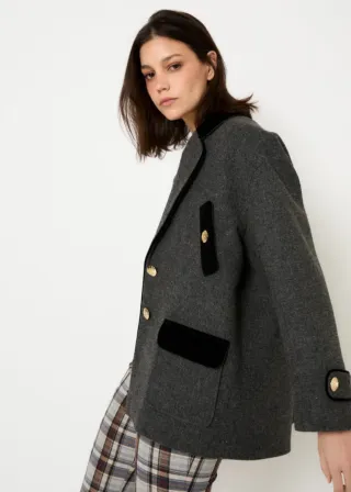 Chaquetón Dakota Shetland marengo Sophie & Lucie