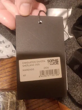 Chaquetón Dakota Shetland marengo Sophie & Lucie