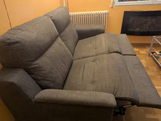 Sofá Eléctrico Gris Tela