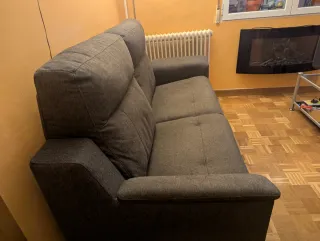 Sofá Eléctrico Gris Tela