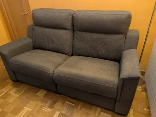 Sofá Eléctrico Gris Tela