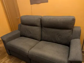 Sofá Eléctrico Gris Tela