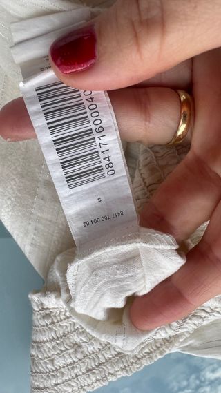 Camisa Stradivarius Talla S Beige