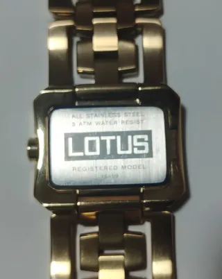 Reloj Lotus Dorado Mujer Sin Estrenar