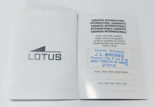 Reloj Lotus Dorado Mujer Sin Estrenar
