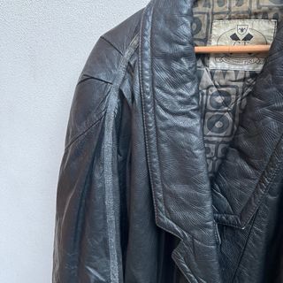 Giacca Pelle Vintage Nera