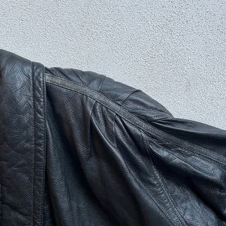 Giacca Pelle Vintage Nera