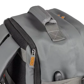 Mochila Munich gris y naranja