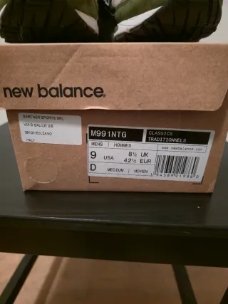 New Balance 991 NTG Beige/Blu/Verde/Viola