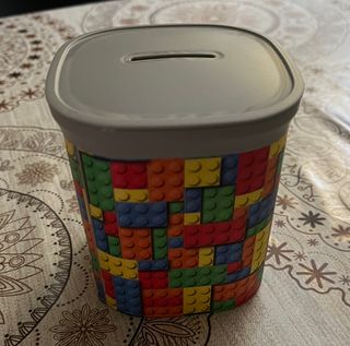 Hucha Plástico Estilo Lego Colores