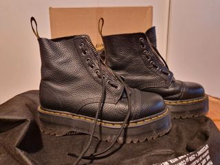 Botas Dr. Martens Talla 40 Piel Negra Cremallera