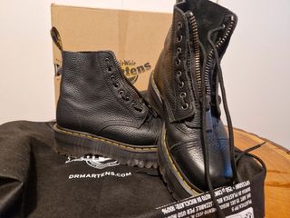 Botas Dr. Martens Talla 40 Piel Negra Cremallera