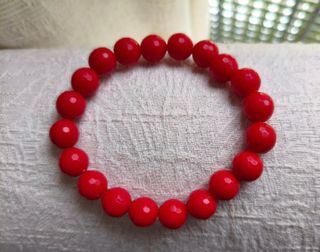 Pulsera brillante roja