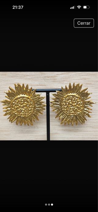Pendientes Sol Dorados