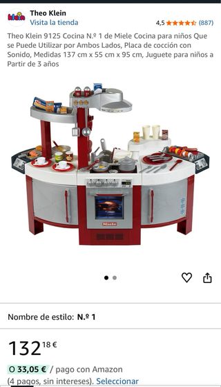 Cocinita Miele Juguete Niñ@s +3 Años