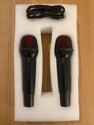 Karaoke Portátil Negro y Rojo