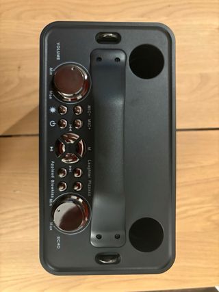 Karaoke Portátil Negro y Rojo