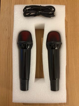 Karaoke Portátil Negro y Rojo