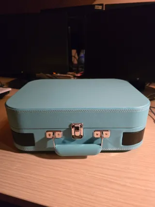 Tocadiscos Voksun Maleta Vinilo Azul