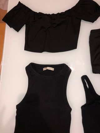 Pack 4 Tops Verano Negros