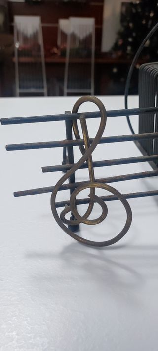 Porta dischi vinili 45 giri - vintage stile boho