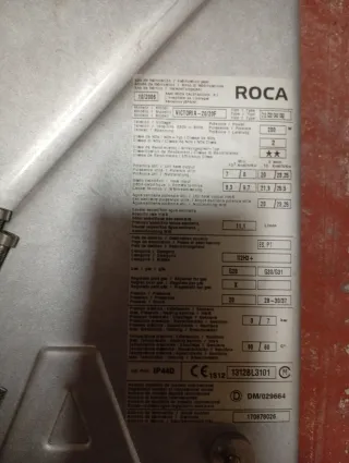 Válvula de latón para caldera roca